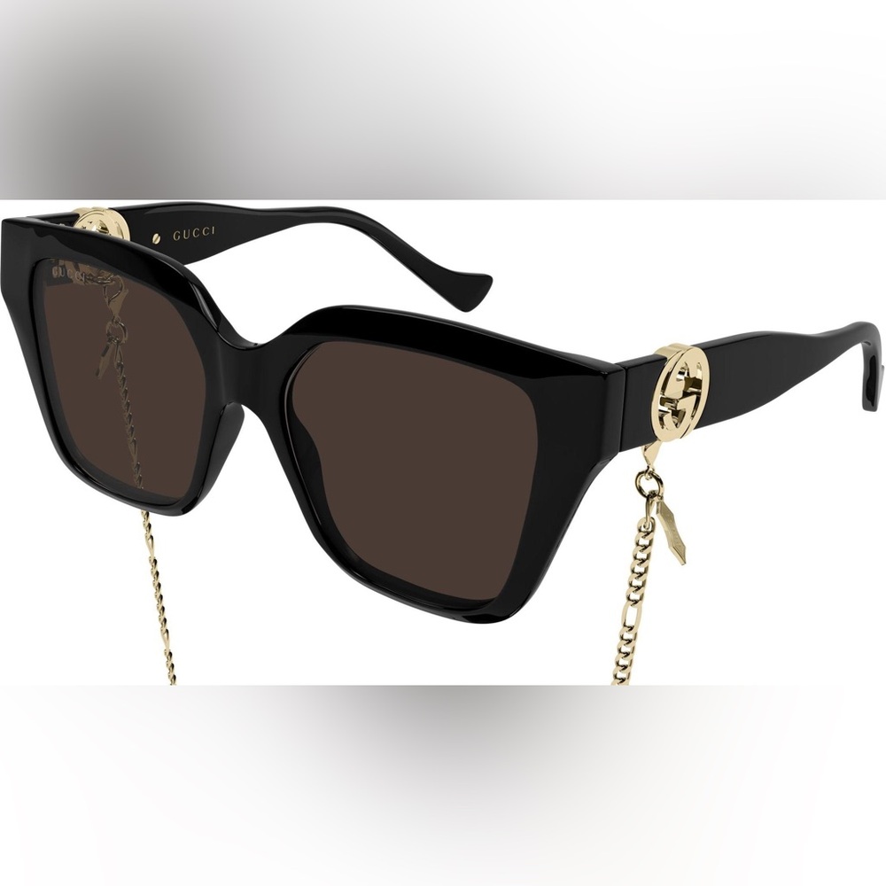 Authentic Black Gucci Sunglasses - Picture 12 of 13